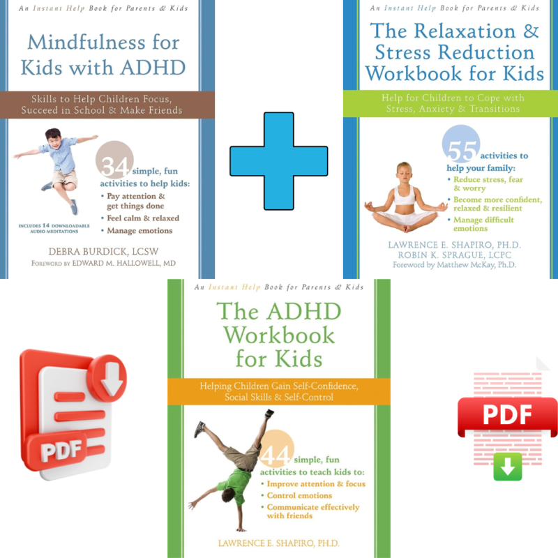 The ADHD Workbook for Kids": Focuses on assisting children with ADHD in building self-confidence, social skills, and self-control.