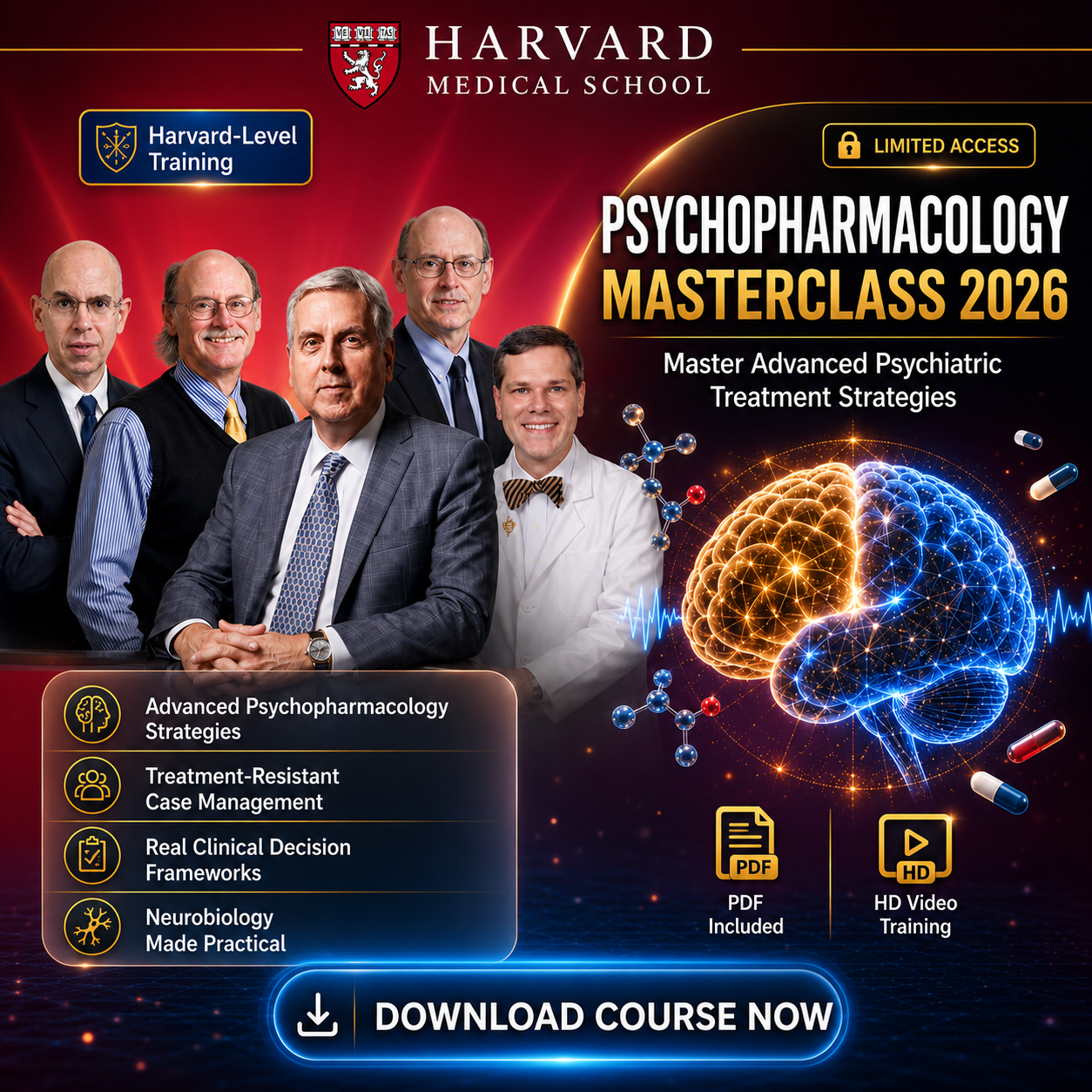 Harvard Psychopharmacology A Master Class 2026